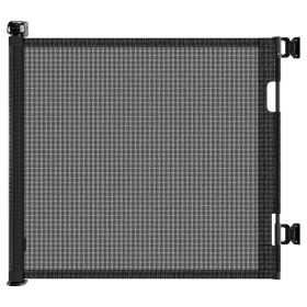 Retractable Baby Gate, Mesh Dog Gate for Doorways, Extends up to 55" Wide, 33" Tall Child Safety Gate for Doorways, Indoor & Outdoors, Stairs