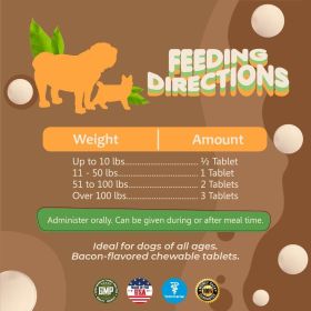 Skin and Coat Supplement with Fish Oil and Omega 3 for Dogs and Cats Dog Itch Relief Pet Supplement for Shedding Dry Itchy Skin and Allergies Dog