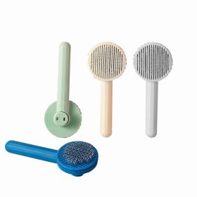 Pet comb Hair removal brush Cat grooming tool (Color: Blue)