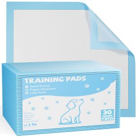 Disposable Dog Training Pads,34"x28" Ultra Absorbent Leak-Proof Quick-Drying Pet Pee Pads for Small to Large Dogs and Puppies Indoor Use, 30 Coun (Color: as Pic)