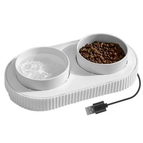 Pet Feeder and Drinking Water Bowl for Use Cat & Dog (Color: As pic show, type: Style B)